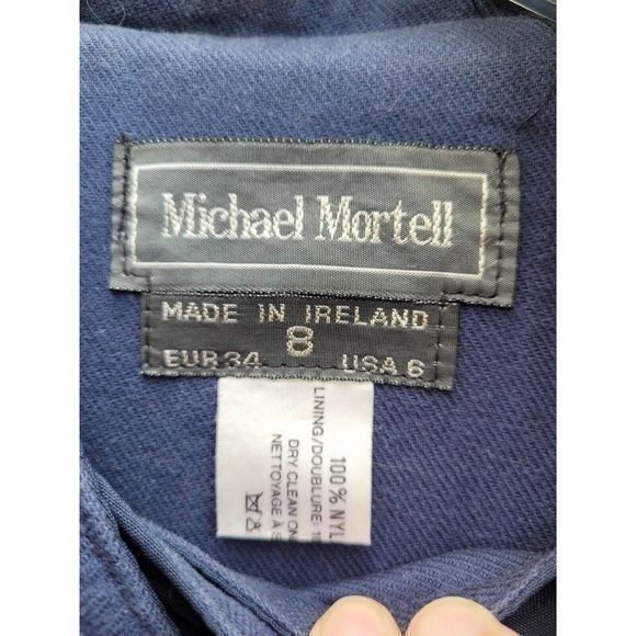Vintage Michael Mortell Asymmetrical Lined Breakfast Club Irish Rain Trench Coat - Picture 5 of 9